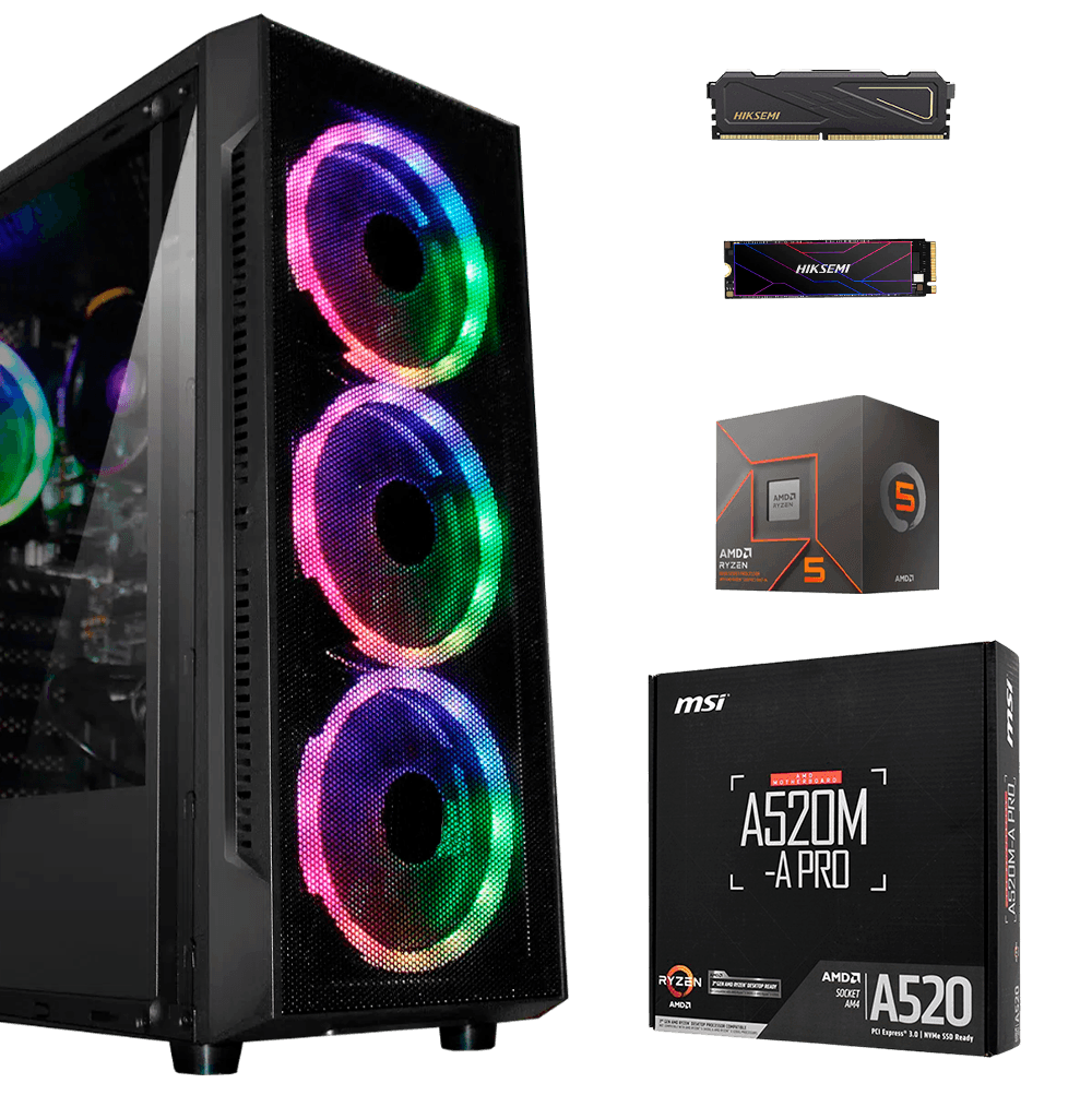 PC Gamer AMD Ryzen 5 5600GT 16GB SSD 512GB | Garantía - venhogarsa.com