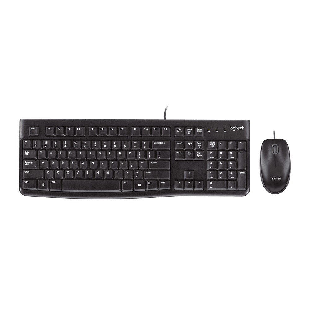Combo Logitech MK120 con teclado numérico y diseño durable - venhogarsa.com