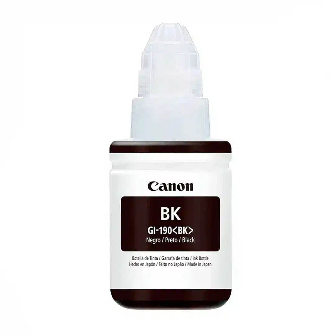 Tinta Canon GI-190 Negra 135ml Alto Rendimiento para PIXMA G - venhogarsa.com