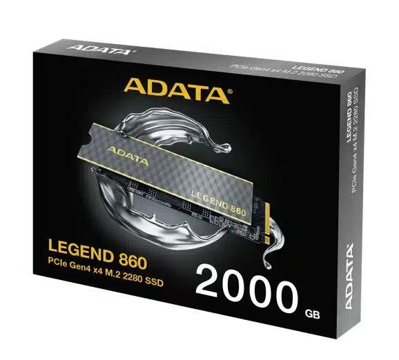 SSD ADATA LEGEND 860 2TB M.2 NVMe 4x4, hasta 6000MB/s veloz - venhogarsa.com