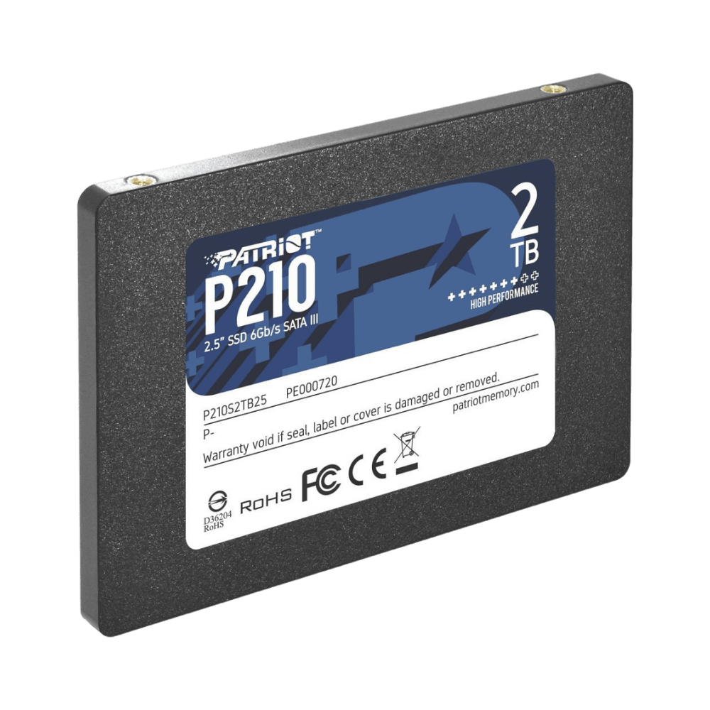 SSD Patriot P210 2TB 2.5” SATA | Rápido, eficiente y versátil - venhogarsa.com
