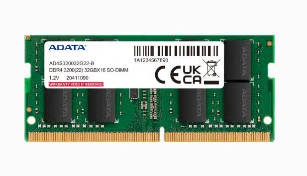 Memoria RAM ADATA 32GB DDR4 3200MHz | Potencia para Laptop Pro - venhogarsa.com