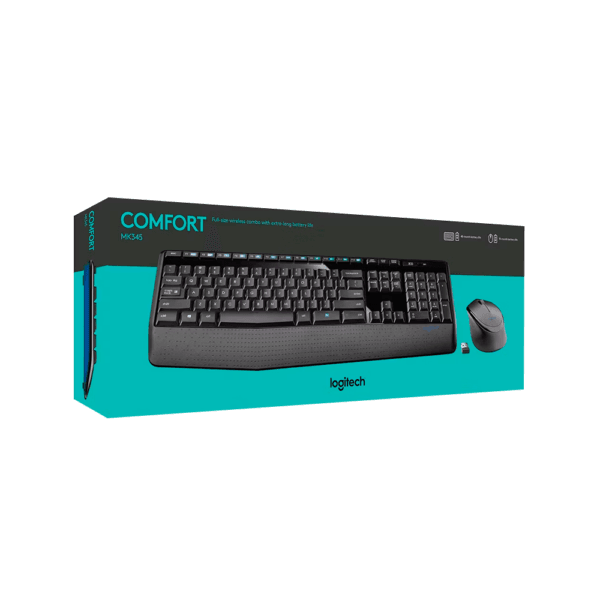 Combo Logitech MK345: Teclado con Reposamanos y Mouse - venhogarsa.com