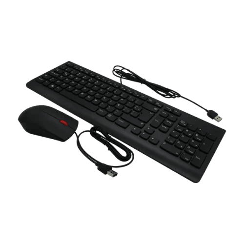 Combo Lenovo Essential USB Alámbrico | Cómodo y Durable Oficina - venhogarsa.com