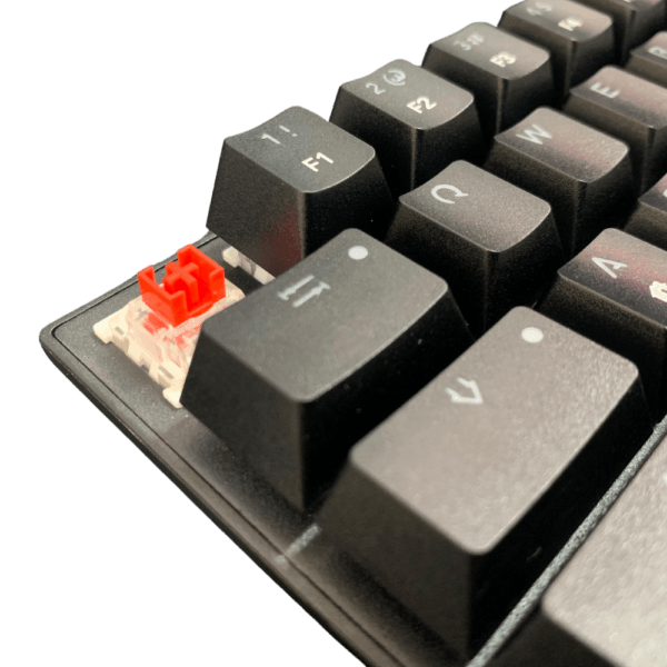 Teclado Mecánico J&R WY61-R RGB 61 Teclas Switch Rojo USB-C - venhogarsa.com