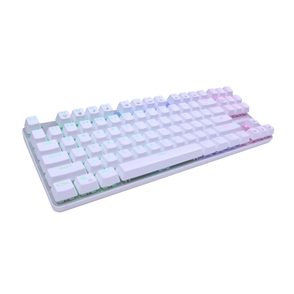 Teclado Mecánico J&R GameStop GS200 Blanco RGB Anti-Ghosting - venhogarsa.com