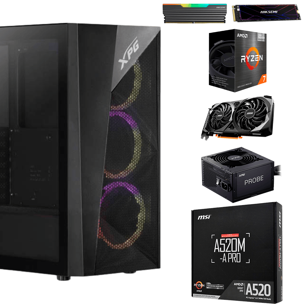 Equipo AMD Ryzen 7 5700X | SSD 512GB + RTX 3050 - venhogarsa.com