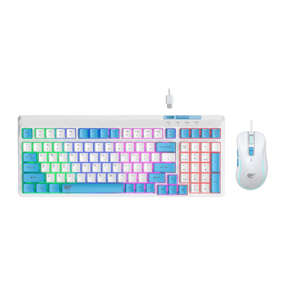 Combo Gamer Havit KB891CM con Teclado y Mouse Retroiluminado - venhogarsa.com