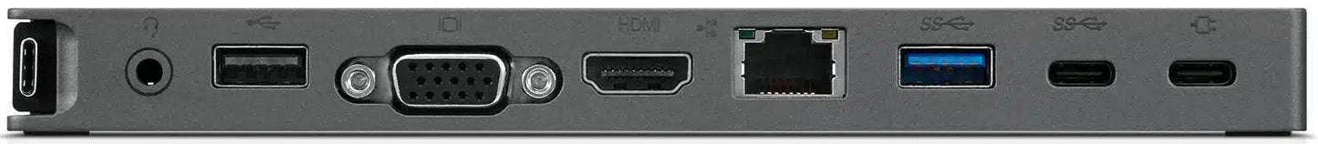 Mini Dock Lenovo USB-C con HDMI, VGA, RJ45 y 3 puertos USB - venhogarsa.com