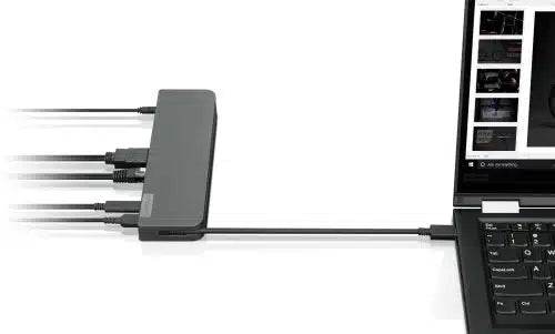 Mini Dock Lenovo USB-C con HDMI, VGA, RJ45 y 3 puertos USB - venhogarsa.com