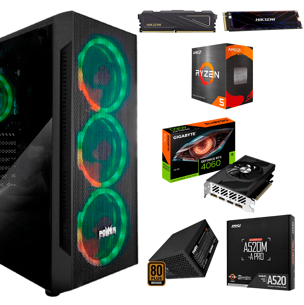 PC con Ryzen 5 5600X y RTX 4060 | Fluidez total - venhogarsa.com