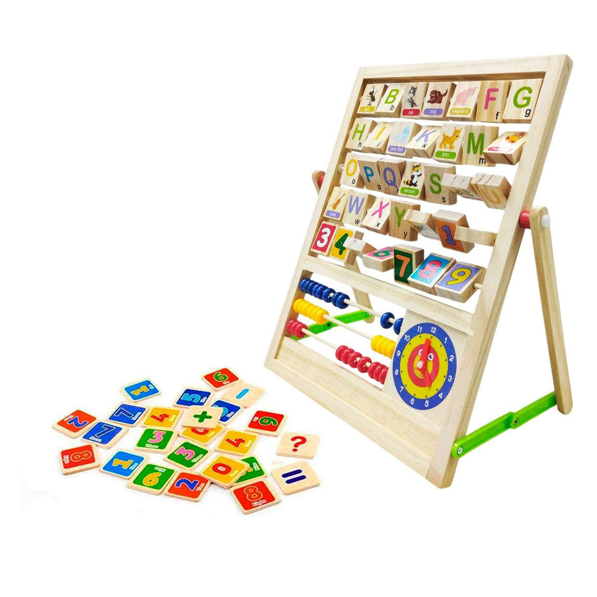 Tablero Educativo Abaco Didáctico Madera Infantil - venhogarsa.com