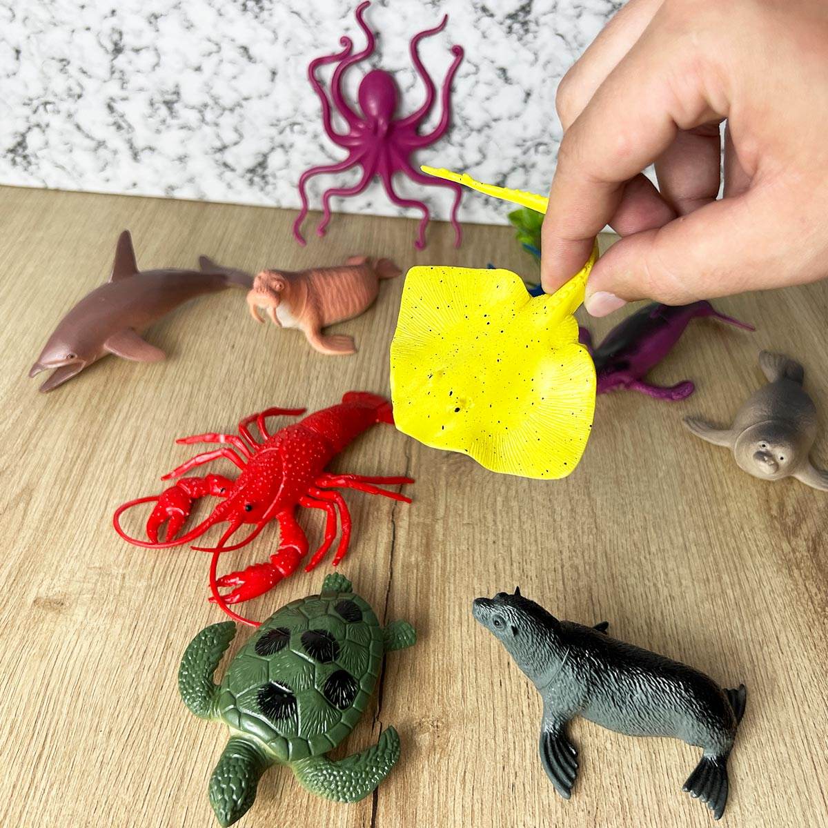 Set 13 figuras animales marinos realistas - venhogarsa.com