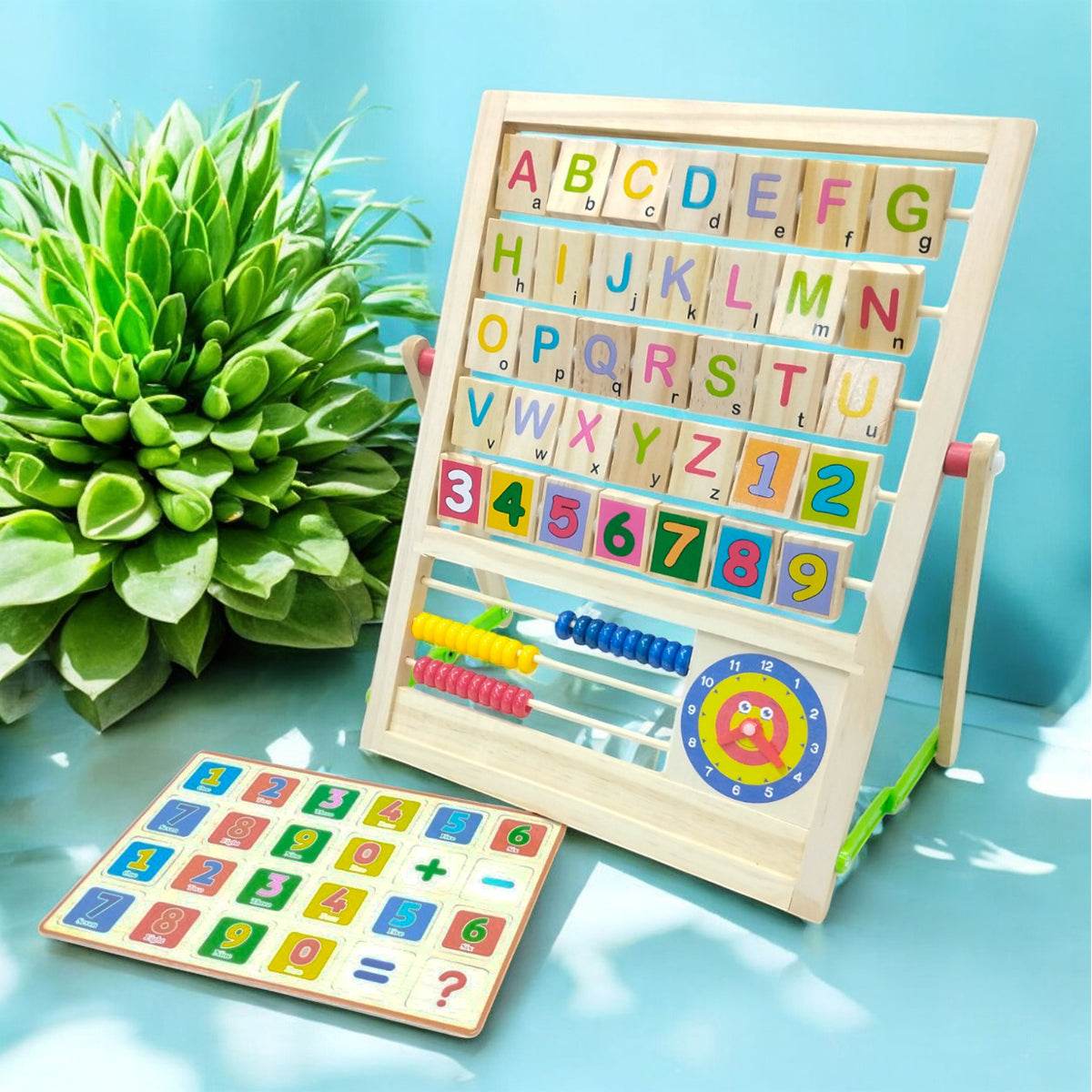 Tablero Educativo Abaco Didáctico Madera Infantil - venhogarsa.com