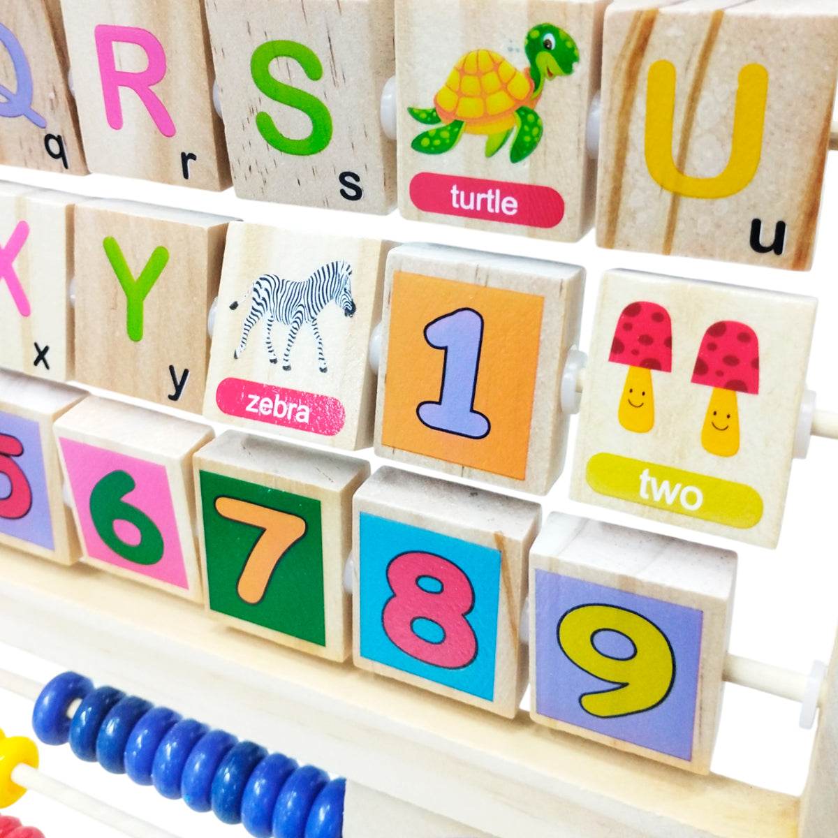 Tablero Educativo Abaco Didáctico Madera Infantil - venhogarsa.com