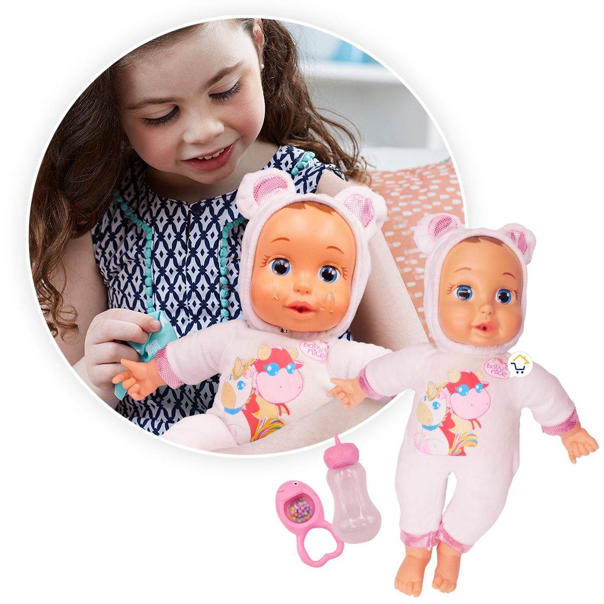 Muñeca Bebe Lagrimas Reales Sonidos Infantil Juguete - venhogarsa.com