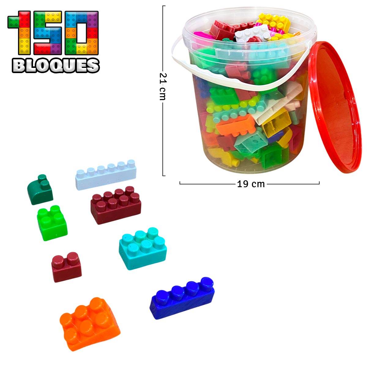 Bloques Construcción 150 Piezas Juguete Infantil - venhogarsa.com