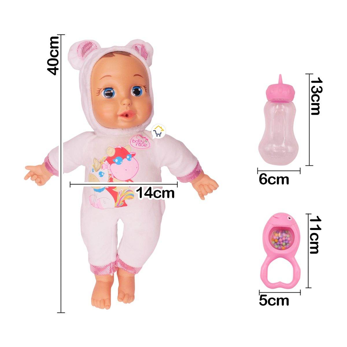 Muñeca Bebe Lagrimas Reales Sonidos Infantil Juguete - venhogarsa.com