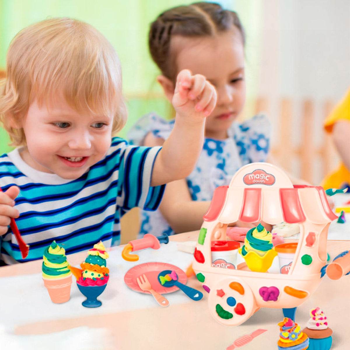 Carrito De Helados Plastilina Juguete Infantil - venhogarsa.com