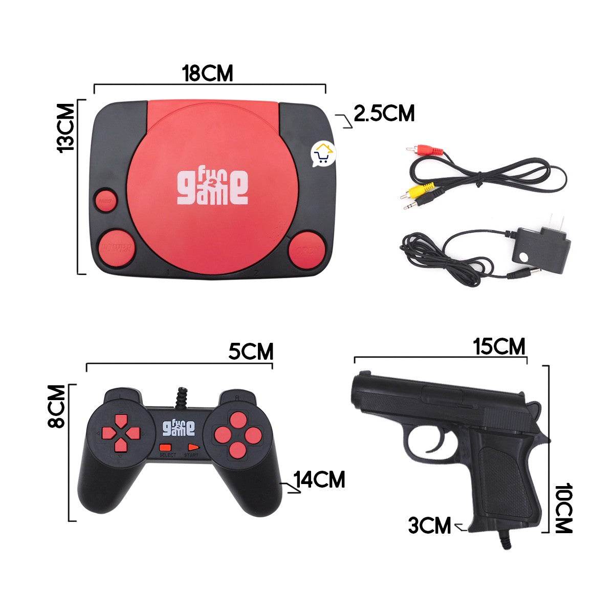 Consola Retro 110 Juegos En 1 Clásica 2 Controles - venhogarsa.com