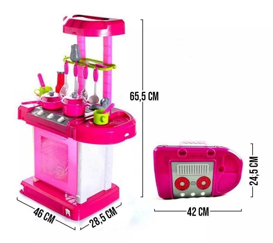 Cocina Infantil Niñas Maletín + Luces Sonidos - venhogarsa.com
