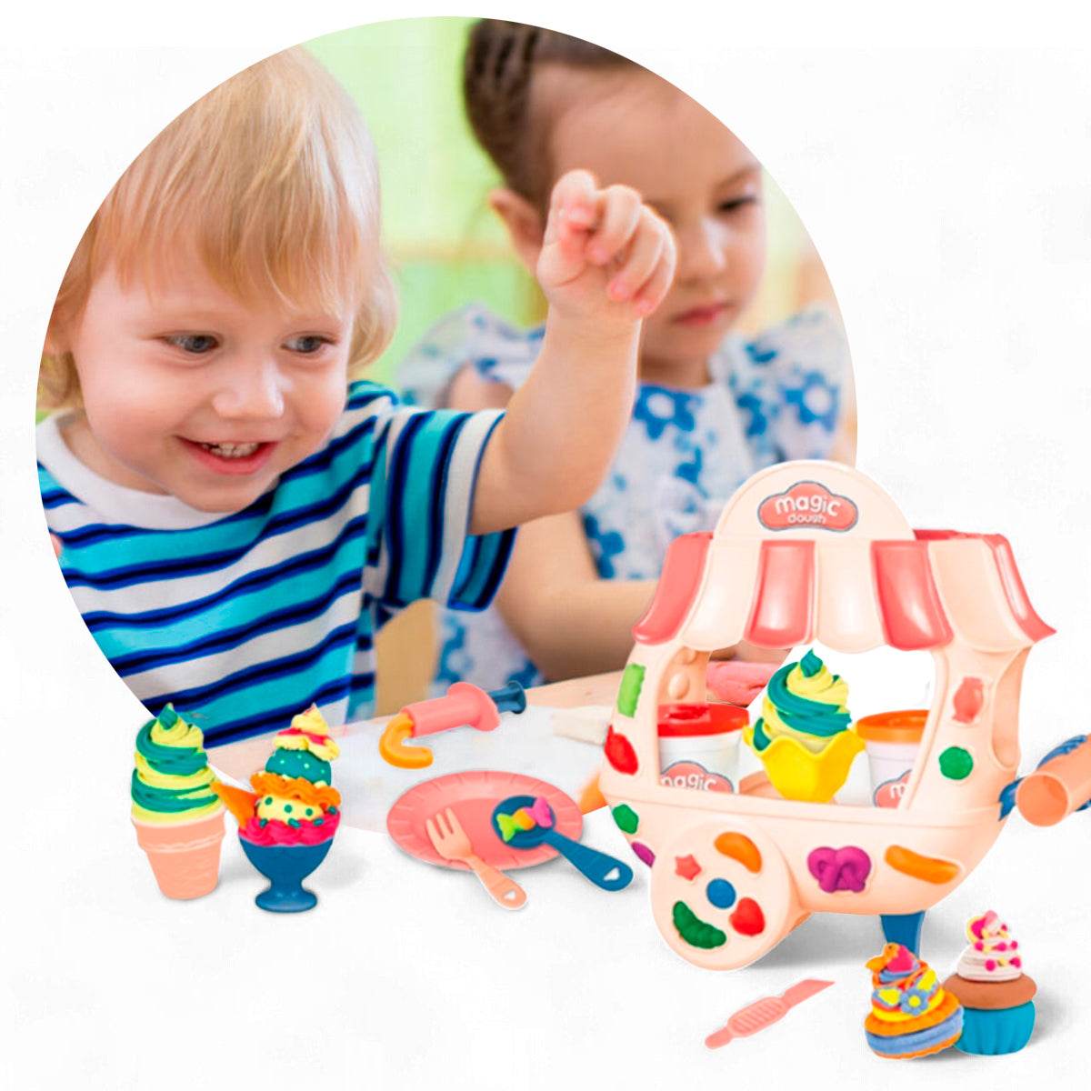 Carrito De Helados Plastilina Juguete Infantil - venhogarsa.com