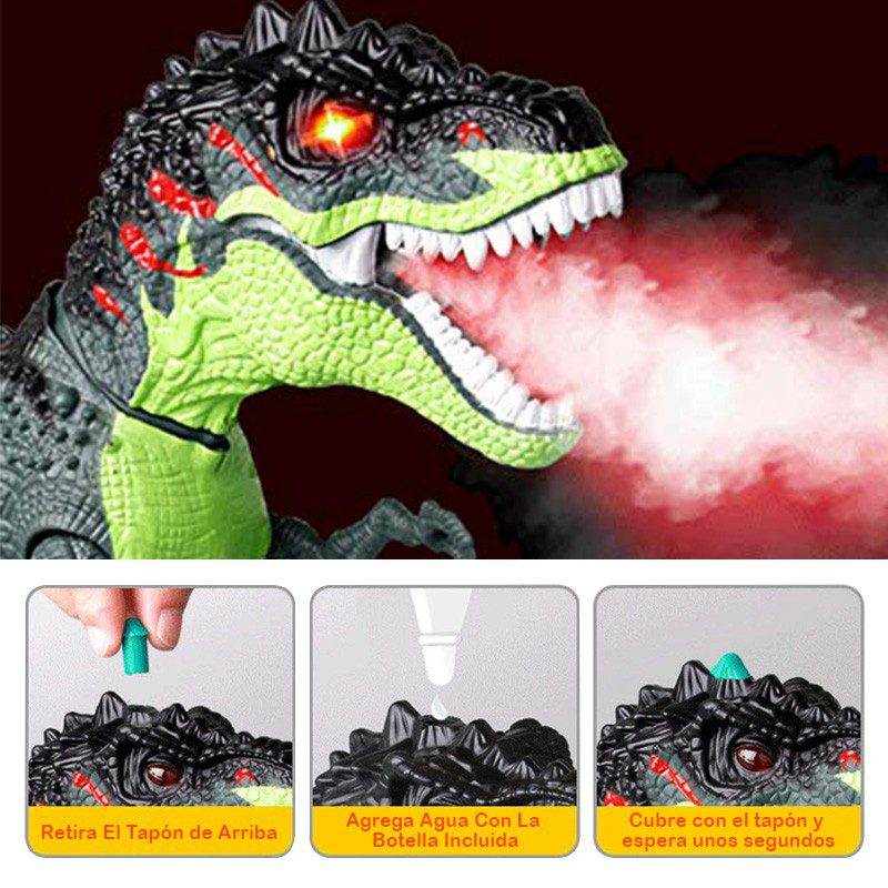 Dinosaurio Pone Huevos Vapor Luces Sonido y Movimiento - venhogarsa.com