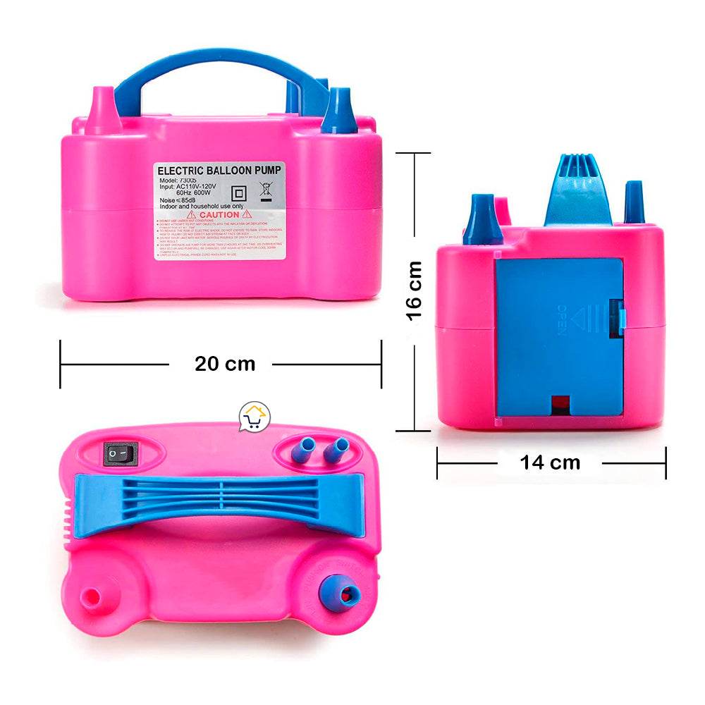 Inflador De Globos Eléctrico Automático Doble Boquilla - venhogarsa.com