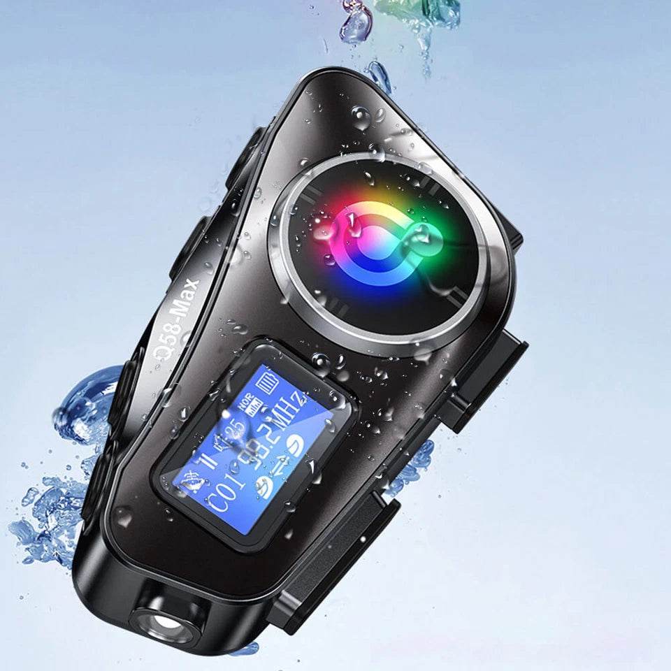 Intercom Q48 MAX Moto Bluetooth 5.3 LCD IP65 Música ORIGINAL - venhogarsa.com