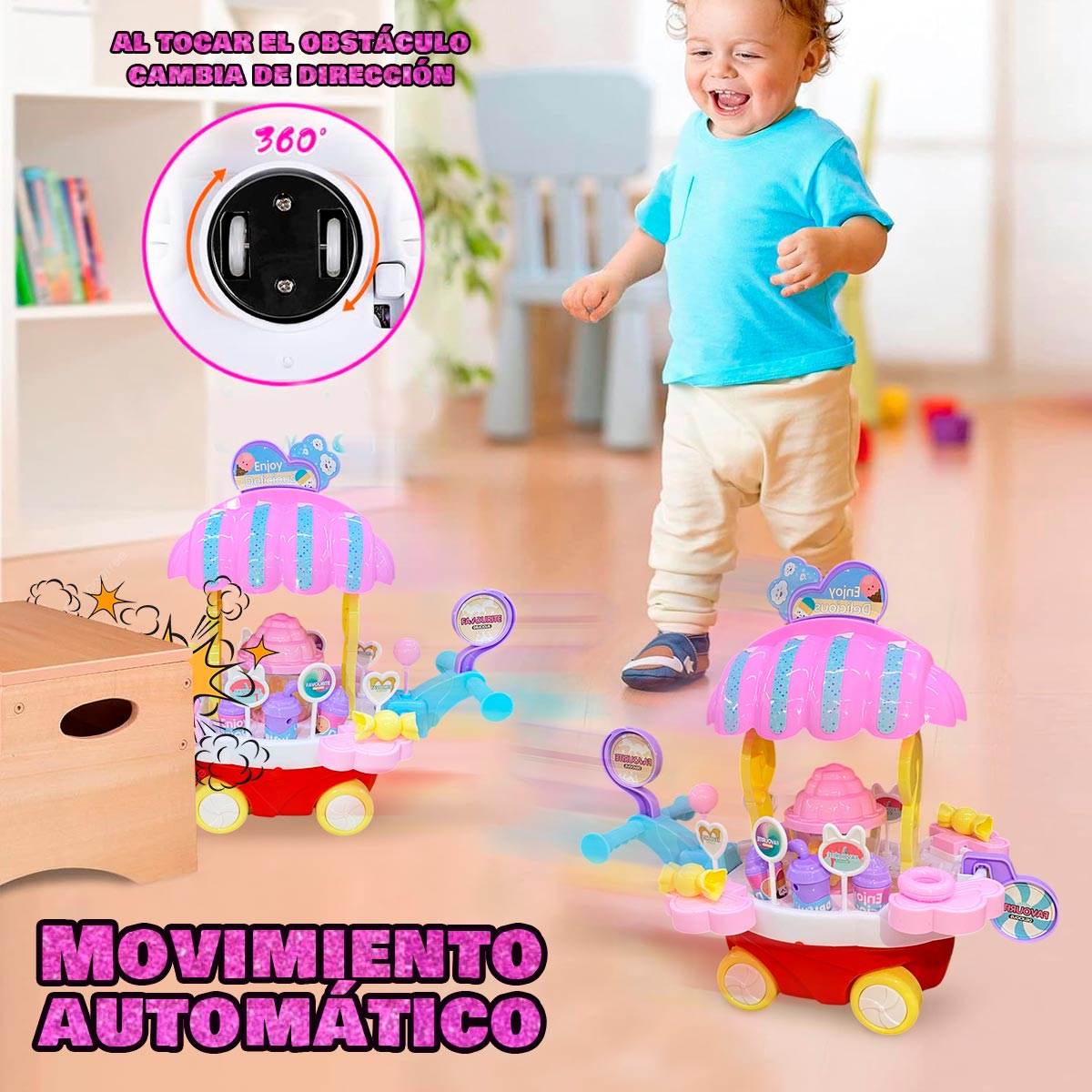 Carrito Interactivo De Ventas Luces Movimientos y Sonidos - venhogarsa.com