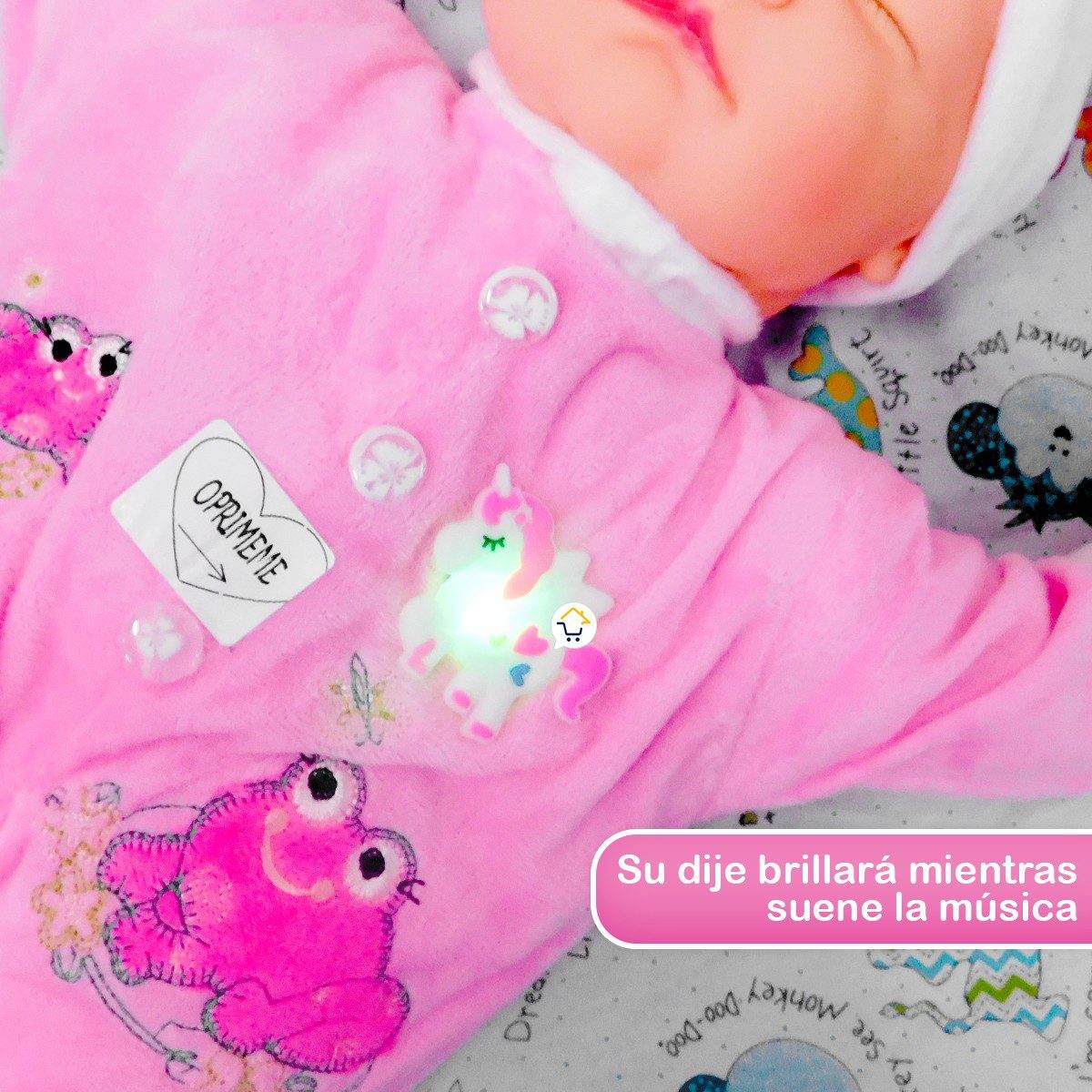 Muñeca Bebé Canciones Didáctica peluche Luces Infantil - venhogarsa.com