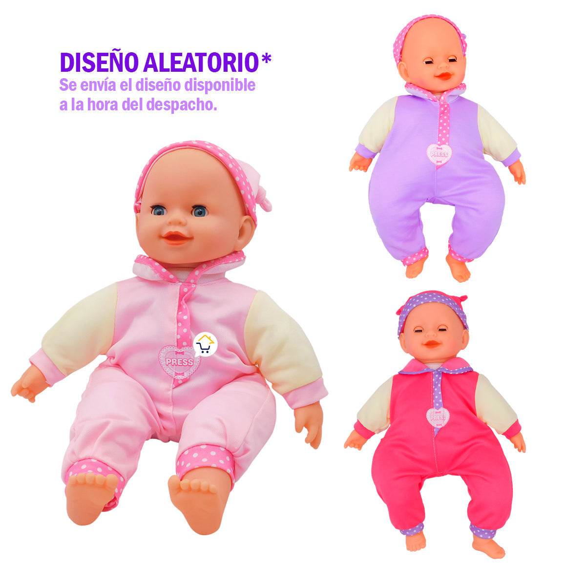 Muñeca Bebé Llorona Sonidos Luces Juguete Accesorios - venhogarsa.com