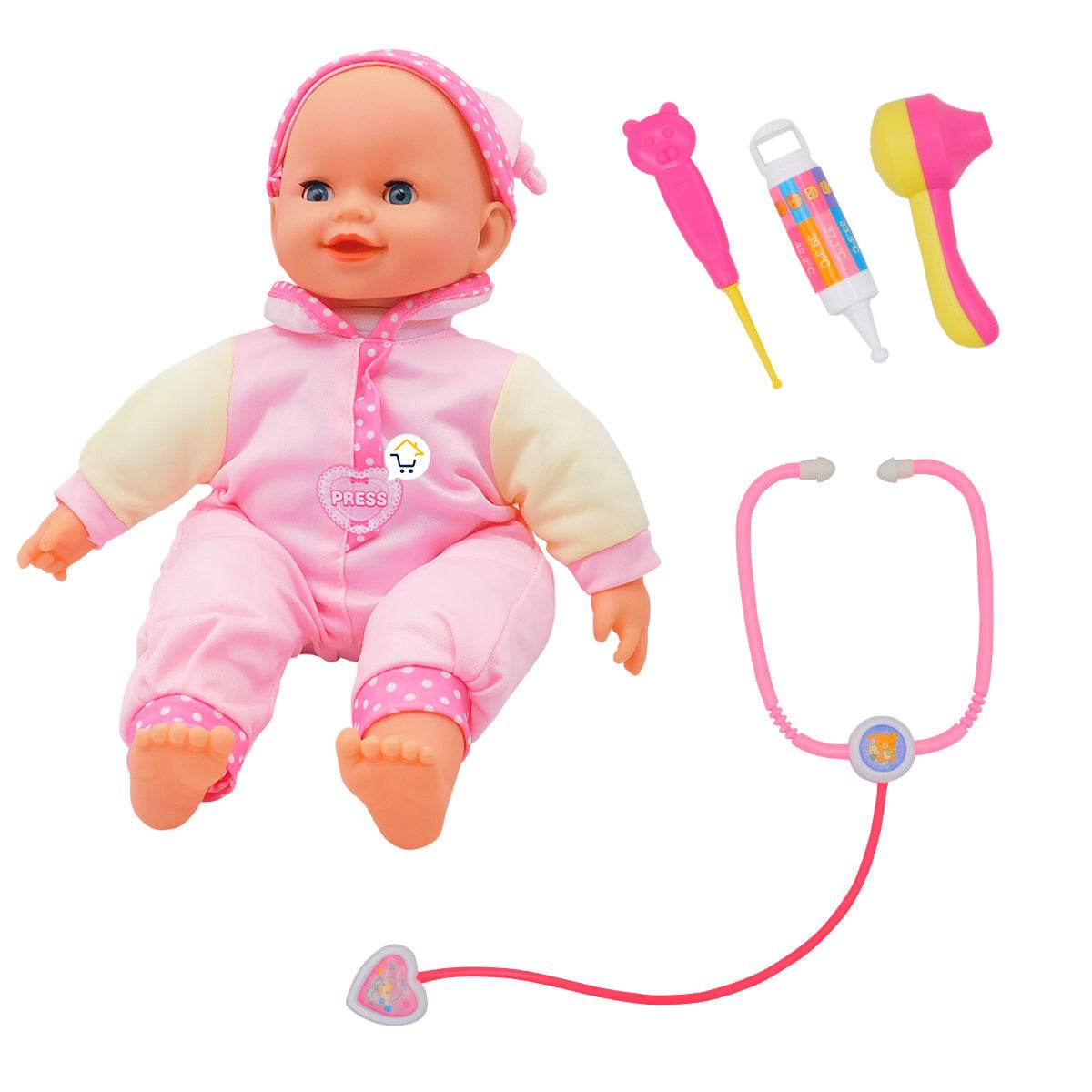 Muñeca Bebé Llorona Sonidos Luces Juguete Accesorios - venhogarsa.com