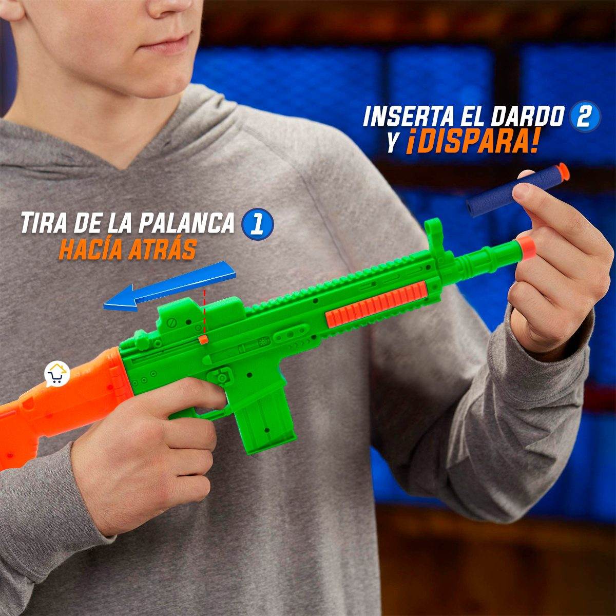 Metralleta de Dardos Pistola Juguete Lanza Dardos Espuma - venhogarsa.com