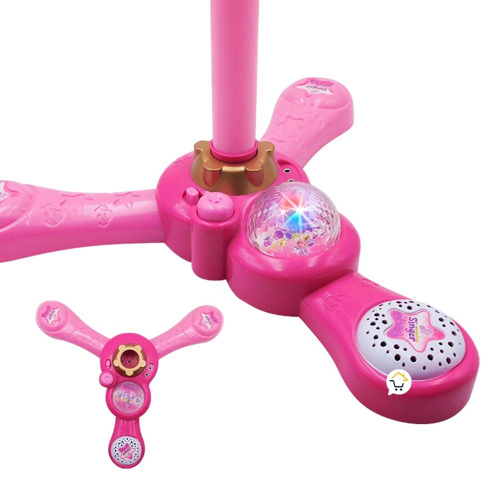 Micrófono Doble Karaoke Guitarra Musical Luces Sonidos - venhogarsa.com