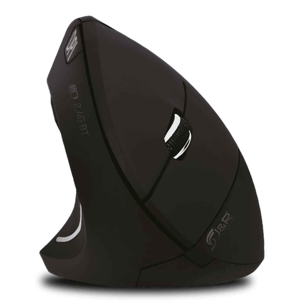 Mouse J&R Vertical Ergonómico, Recargable, DPI Ajustable 6D - venhogarsa.com