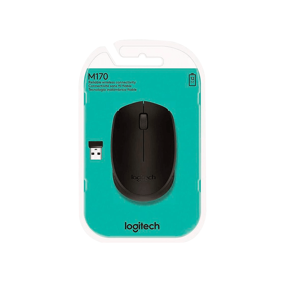 Mouse Logitech Inalámbrico M170 Negro, Precisión 1000 DPI, USB - venhogarsa.com