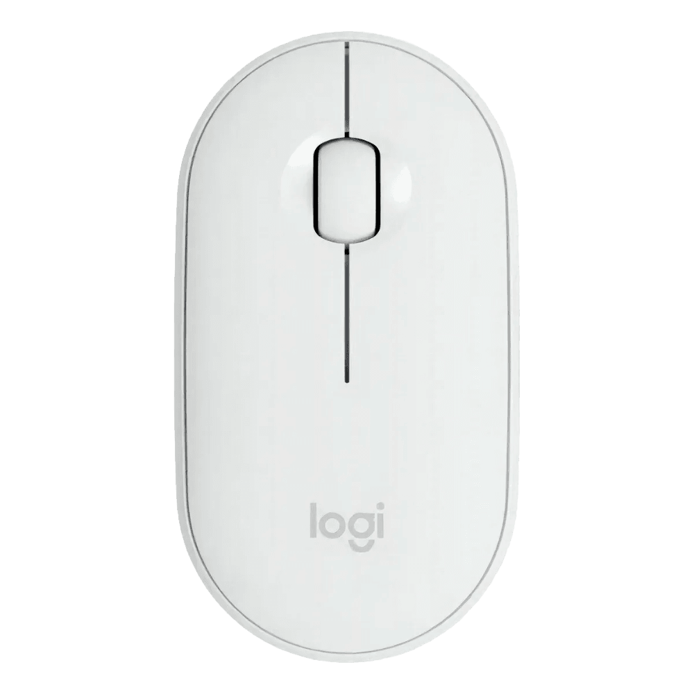 Mouse Logitech Pebble M350 Blanco, Bluetooth, Silencioso y Slim - venhogarsa.com