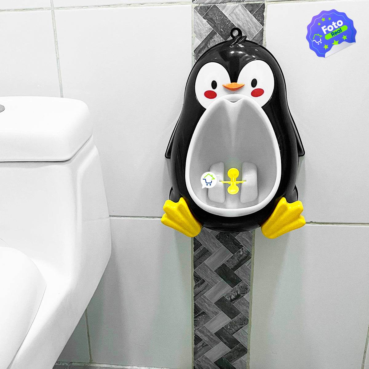 Orinal Portátil Infantil De Pingüino Para Pared Entrenamiento Niño - venhogarsa.com