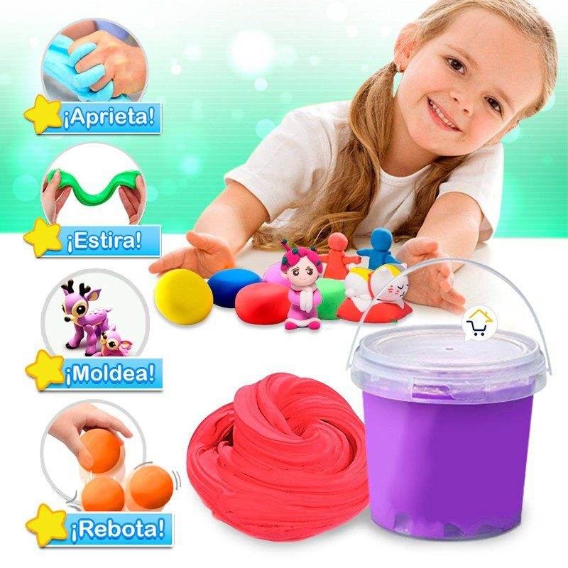 Plastilina Elástica Foamy 100g Moldeable Flexible Manualidades - venhogarsa.com
