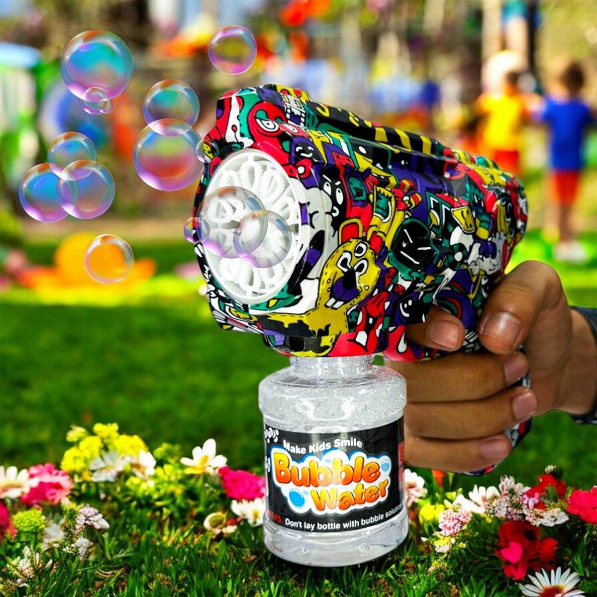 Pistola De Juguete Lanza Burbujas Infantil - venhogarsa.com