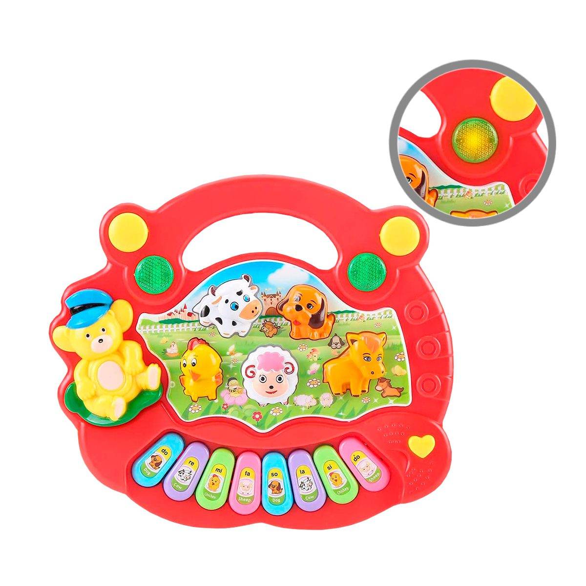 Mini Piano Didáctico Animales Granja Musicales Juguete Infantil - venhogarsa.com