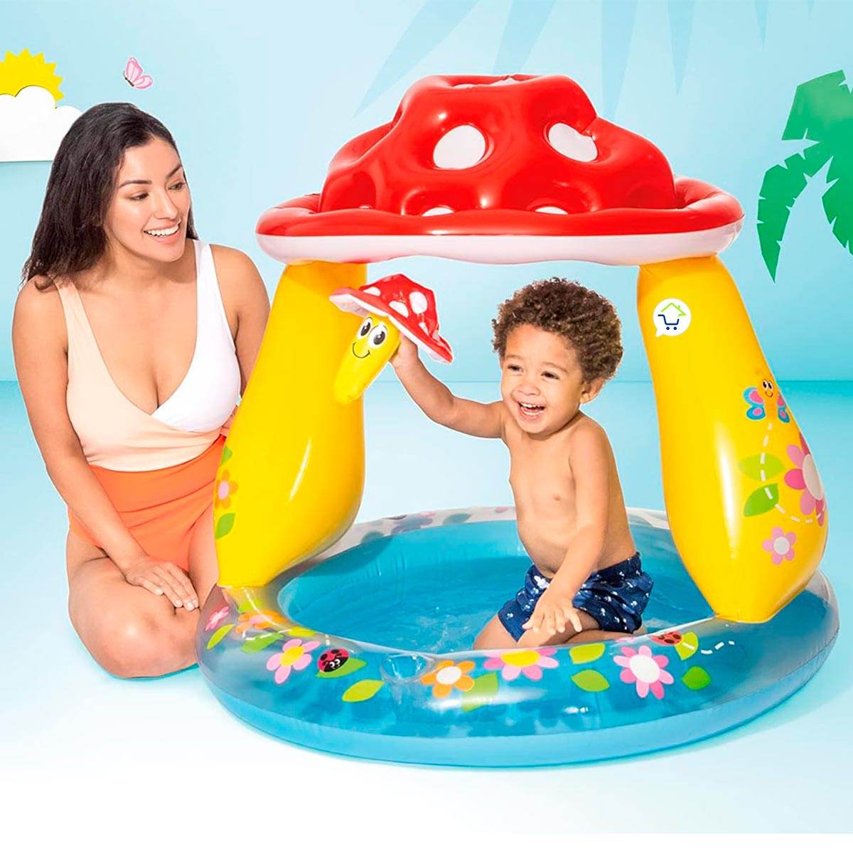 Piscina Inflable Hongo Flotador Infantil - venhogarsa.com