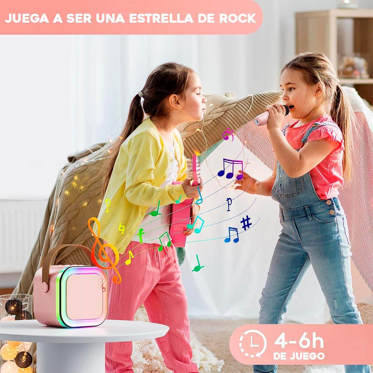 Kit De Karaoke Parlante Mágico + Micrófonos Inalámbricos K12 - venhogarsa.com