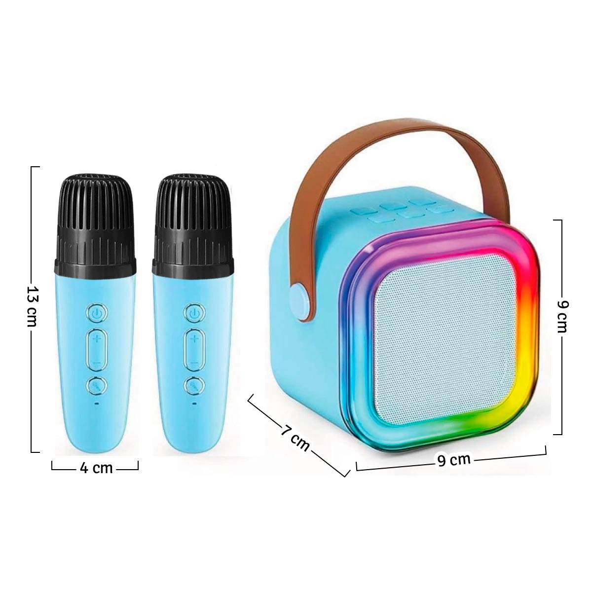 Kit De Karaoke Parlante Mágico + Micrófonos Inalámbricos K12 - venhogarsa.com