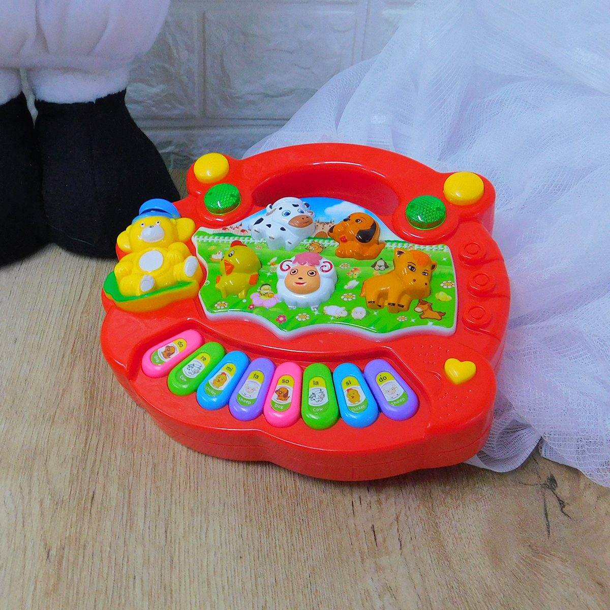 Mini Piano Didáctico Animales Granja Musicales Juguete Infantil - venhogarsa.com