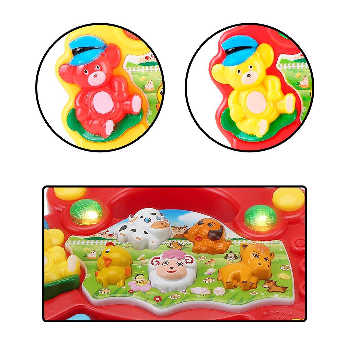 Mini Piano Didáctico Animales Granja Musicales Juguete Infantil - venhogarsa.com