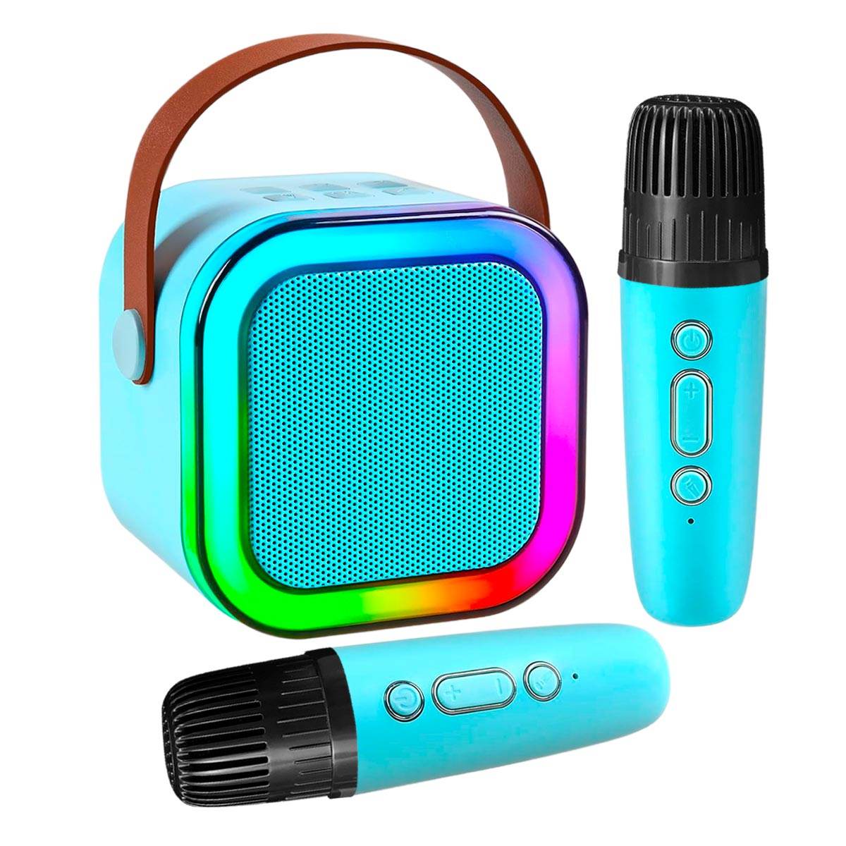 Kit De Karaoke Parlante Mágico + Micrófonos Inalámbricos K12 - venhogarsa.com