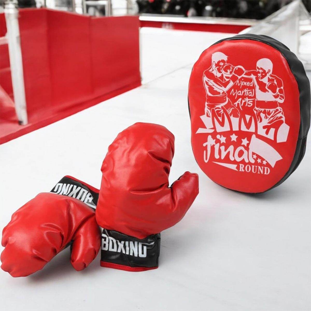 Set de Boxeo Infantil Guantes y Cojín de Golpeo - venhogarsa.com