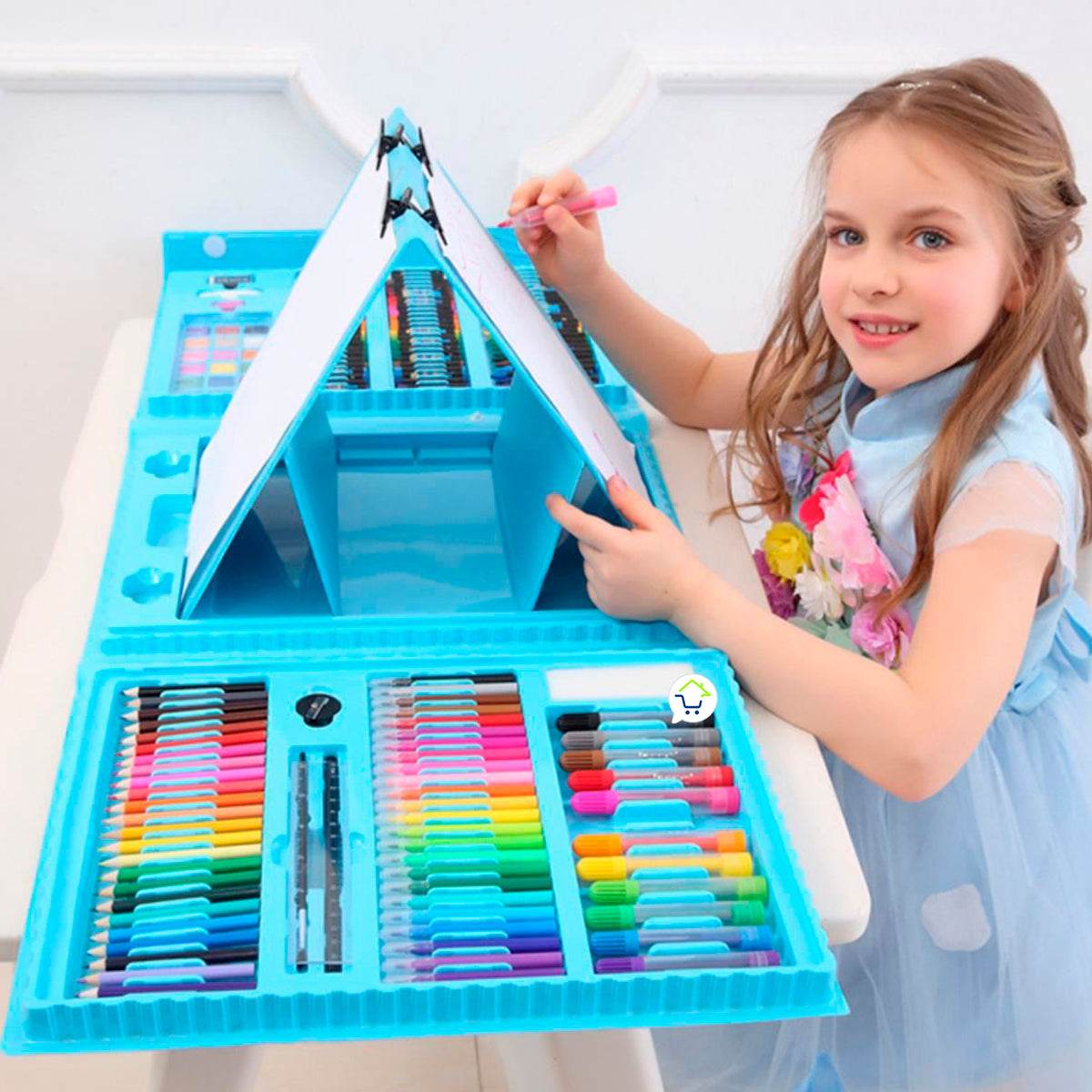Set Dibujo 208 Piezas Arte Niños y Jóvenes - venhogarsa.com
